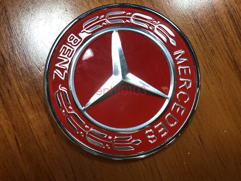 New Red Hood Flat Laurel Wreath Emblem for Mercedes W204 A0008171701