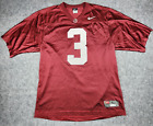 Men’s Team Nike Alabama Crimson Tide Football #3 Team Nylon Jersey Sz Large Red