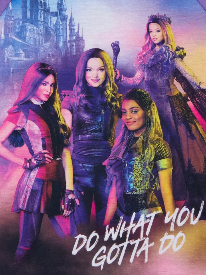 Nuevo con etiquetas Juego de 3 pijamas para niñas Disney Descendientes 6 8 10 12 14 Audrey Evie Uma Mal Foto 3 de 3