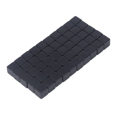 (Schwarz) 50Pcs Square Smooth Dice Small Write On Wipe Off Dice Für Brettspi FAT