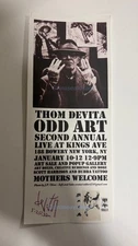 Thom Devita tattoo Art Show signed card, NYC Scott Harrison Bubba Tattoo -LM2