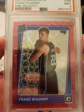 Franz Wagner Rookie Pink Velocity 38/79 - Graded PSA