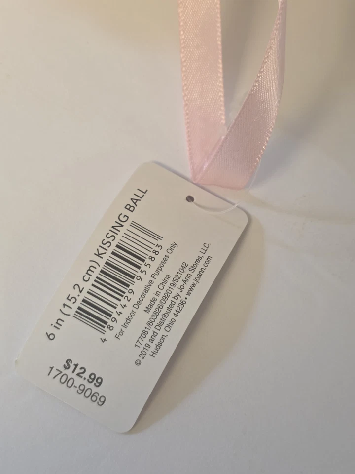 Silk Flower Kissing Balls Pink & White 6" New Lot Of 6 Bright Ideas - Image 4 of 4