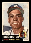 1953 Topps #214 Bill Bruton RC FAIR X3009236