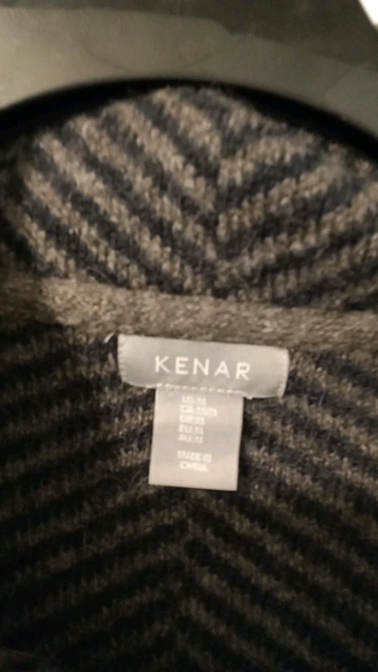 Kenar Ladies Black Grey Woollen Blend Jacket Size M - Image 2 of 4