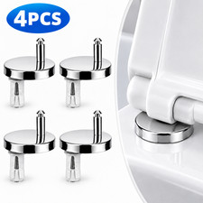 4PCS Toilet Seat Hinge Bolts Universal Top Mount Fastener Repair Kit Replacement