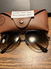Ray-Ban Aviators RB3026. 62mm. Gunmetal Frame with Brown Gradient Lenses. New