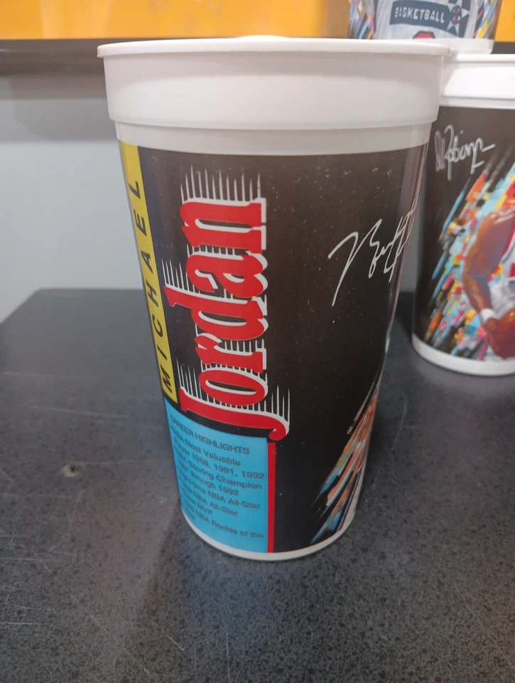 Lot Of 5 1992 USA Olympic Dream Team Cups Michael Jordan Vintage McDonald’s - Image 3 of 4