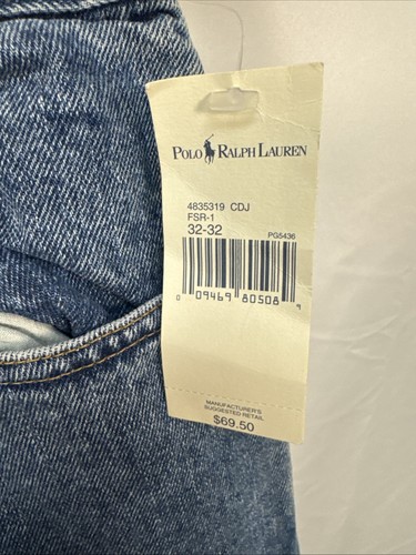 NEW Ralph Lauren Polo Denim 32x32 Straight Five Pocket Classic Jean Relaxed Fit - Picture 8 of 17