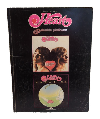 Heart Double Platinum Sheet Music Song Book Piano Guitar Vocals 70s Rock     M15