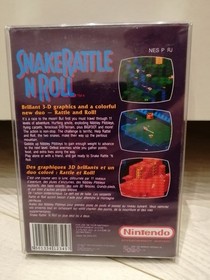Snake Rattle &lsquo;n&rsquo; Roll (NES, 1990) - Authentic Nintendo Entertainment System Cart