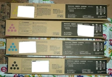 Set of 4 NEW Genuine Ricoh Savin Lanier IM C400 Print Toner Magenta Yellow Cyan