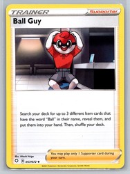 Ball Guy 057/072 Shining Fates Uncommon Trainer Supporter