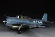 Award Winner Built 1/48 ACE TBF-1C Avenger Torpedo Bomber USS Enterprise CV6