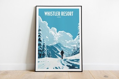 2_Whistler Resort Reisedruck - Skigebiet Reisekunst - Skifahren Reisedruck
