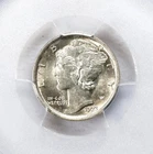 1923  Mercury Dime Full Bands FSB  PCGS UNC details