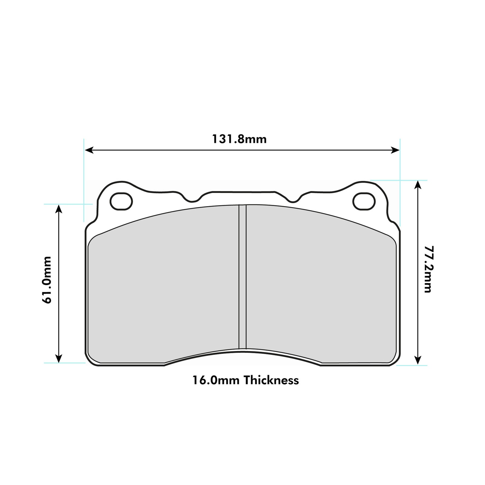 Ferodo DS2500 Front Brake Pads For Alfa Romeo BRERA 1.8 TBi 2009> - FCP1334H
