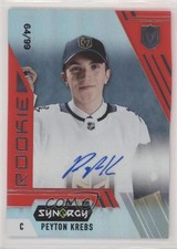 2020 Upper Deck Synergy Rookie Portrait Red 64/99 Peyton Krebs #A-134 Auto jt3