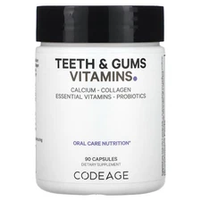 2 X  Codeage, Teeth & Gums Vitamins, 90 Vegetable Capsules