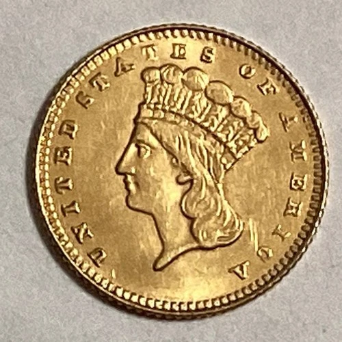 1874 Indian Head US Gold  Dollar