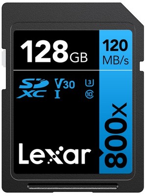 Lexar High-Performance 800x SD Karte 256GB, SDXC UHS-I BLUE Series, Bis 120 MB/s