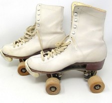 Chicago Ware Brothers Roller Skates Women Size 7 Wooden Wheels Vintage