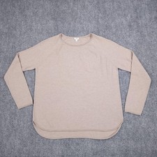 Vince Sweater Womens Large Beige Cashmere Knit Crewneck Long Sleeve Pullover