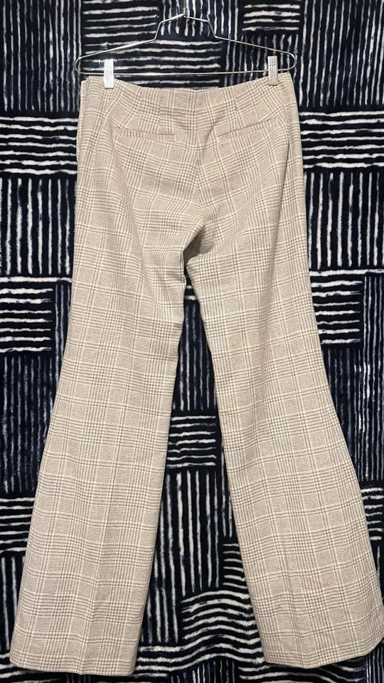ELEVENSES The Brighton Houndstooth Wool Wide Leg Flare Pants Size 2 - Image 2 of 4