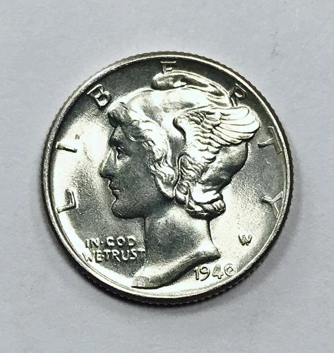 1940 MERCURY DIME! MS++ FULL SPLIT BANDS! BREATHTAKING COLLECTOR PIECE! NR#G3429