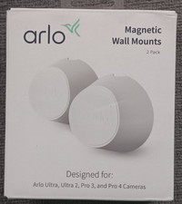 Set of 2 Arlo Magnetic Wall Mounts for Ultra, Ultra 2 Pro3  Pro4 Cameras