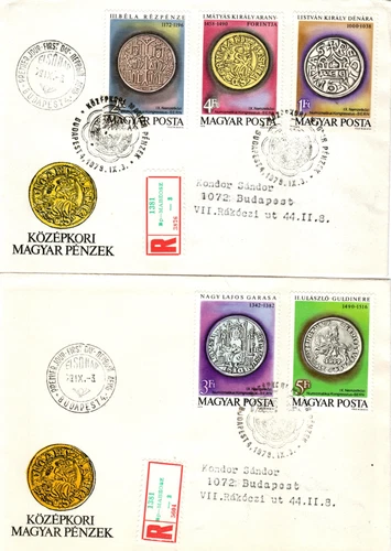 HUNGARY-1979. FDC - Hungarian Coins/Numismatic Congress  MNH! Mi:3372-3376.