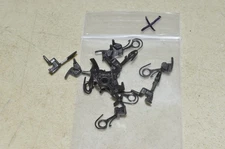 HO scale PARTS Roundhouse WHISKER lot set pack (12) plastic horn hook couplers