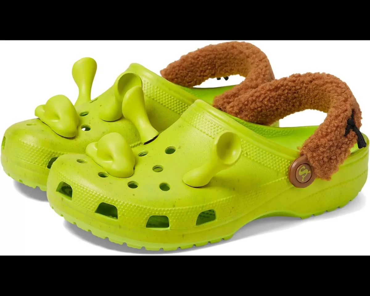 Crocs SHREK CLASSIC CLOG UNISEX - Pantolette flach - lime punch