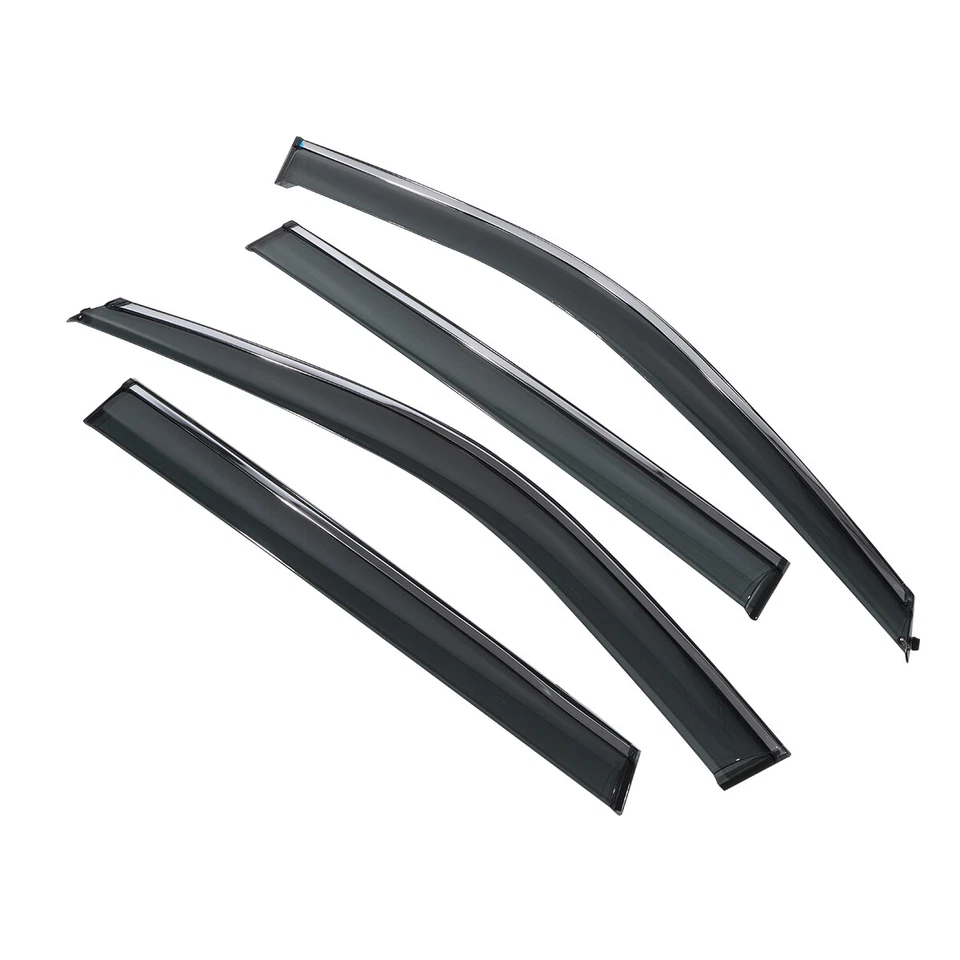 PREMIUM CHROME TRIM WINDOW VISOR RAIN GUARD W/ CLIP FOR 2023-2024 HONDA CR-V CRV - Image 3 of 4