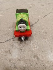 Thomas And Friends Push Along Percy Train Car Metal Year 2013 Mattel No. 6 Green