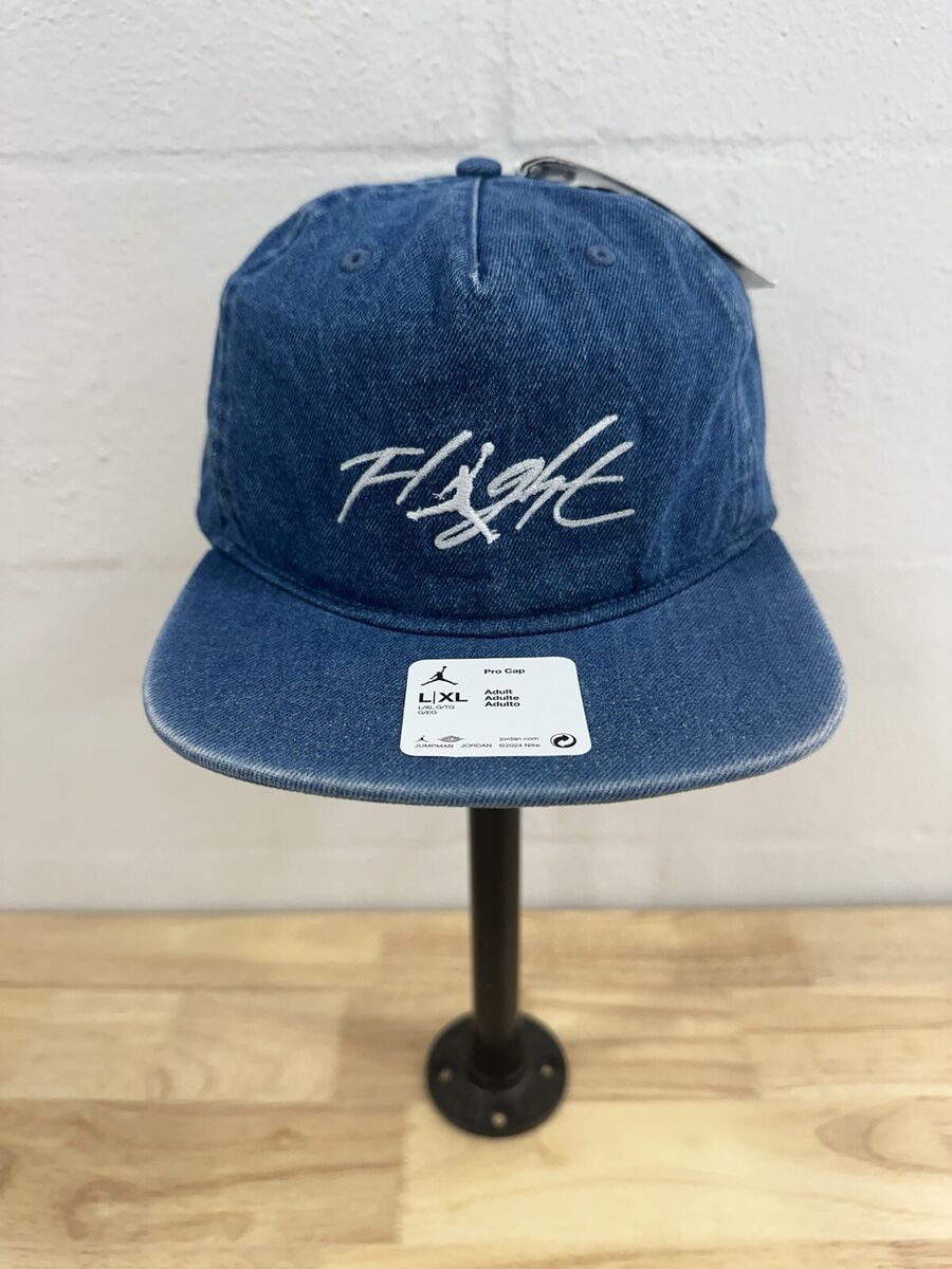 Jordan Pro Unstructured 5 Panel Unisex Cap Blue Grey L/Xl Jordan Pro Unstructured 5 Panel Unisex Cap Blue Grey L/Xl