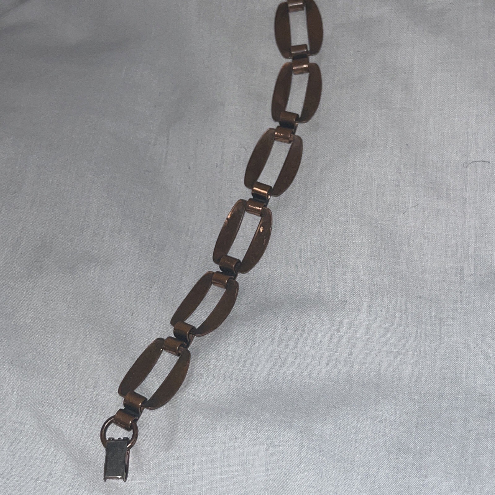 VNTG Solid Copper Native American Style Link Brac… - image 5