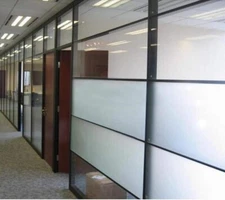 DUOFIRE Privacy Window Film Natural Frosted Glass Film Static Cling Glass 23x118