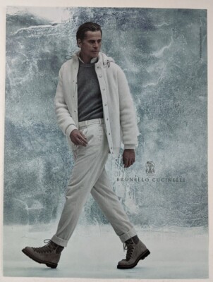 Brunello Cucinelli Fashion Print Ad Poster Art PROMO Original