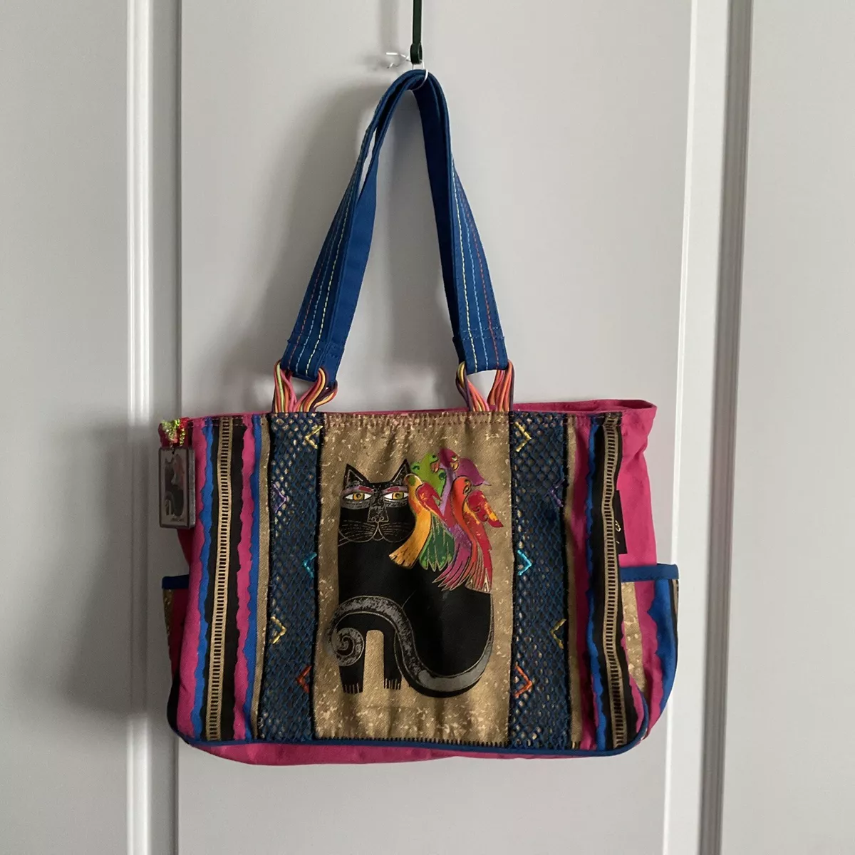 Laurel Burch Bag, 11 by 3 by 8-Inch, Indigo Cats, Nigeria | Ubuy