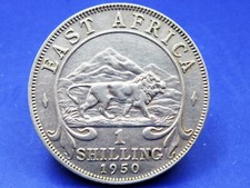 EAST AFRICA 1 SHILLING  COIN 1950   / SNIFF'S  ANCIENT COINS T-4/5