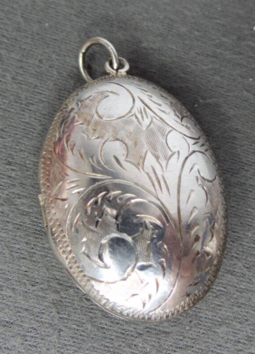 Large Oval Locket Sterling Silver