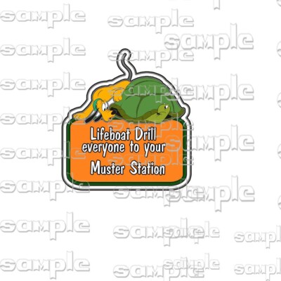 Disney Lifeboat Drill Muster Station oo Premade Scrapbook Paper Piece die cut