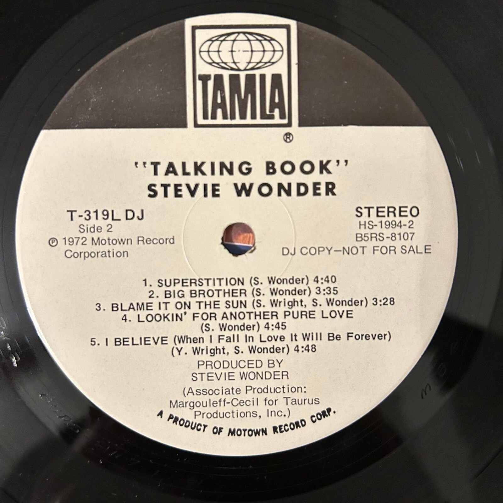 RARE Soul LP Stevie Wonder Talking Book TAMLA PROMO WLP Braille eBay