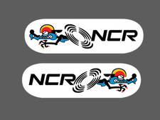kit 2 Adesivi scudetti NCR Ducati  996 998 748 916 hypermotard small sx e dx