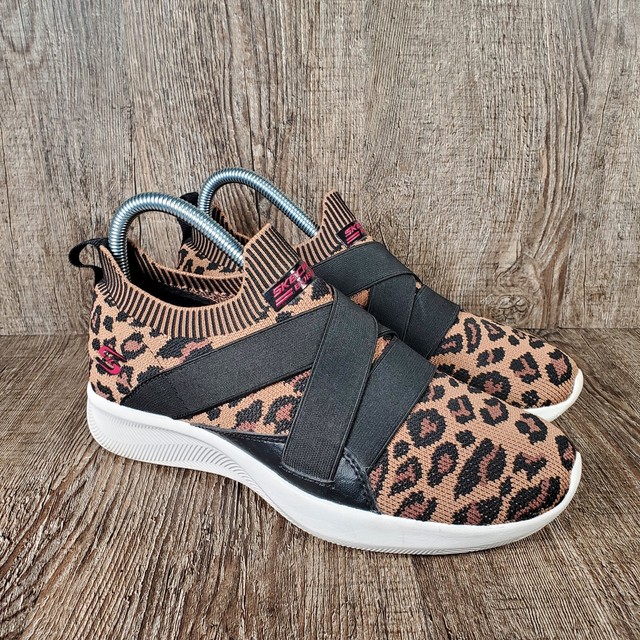 leopard bobs skechers