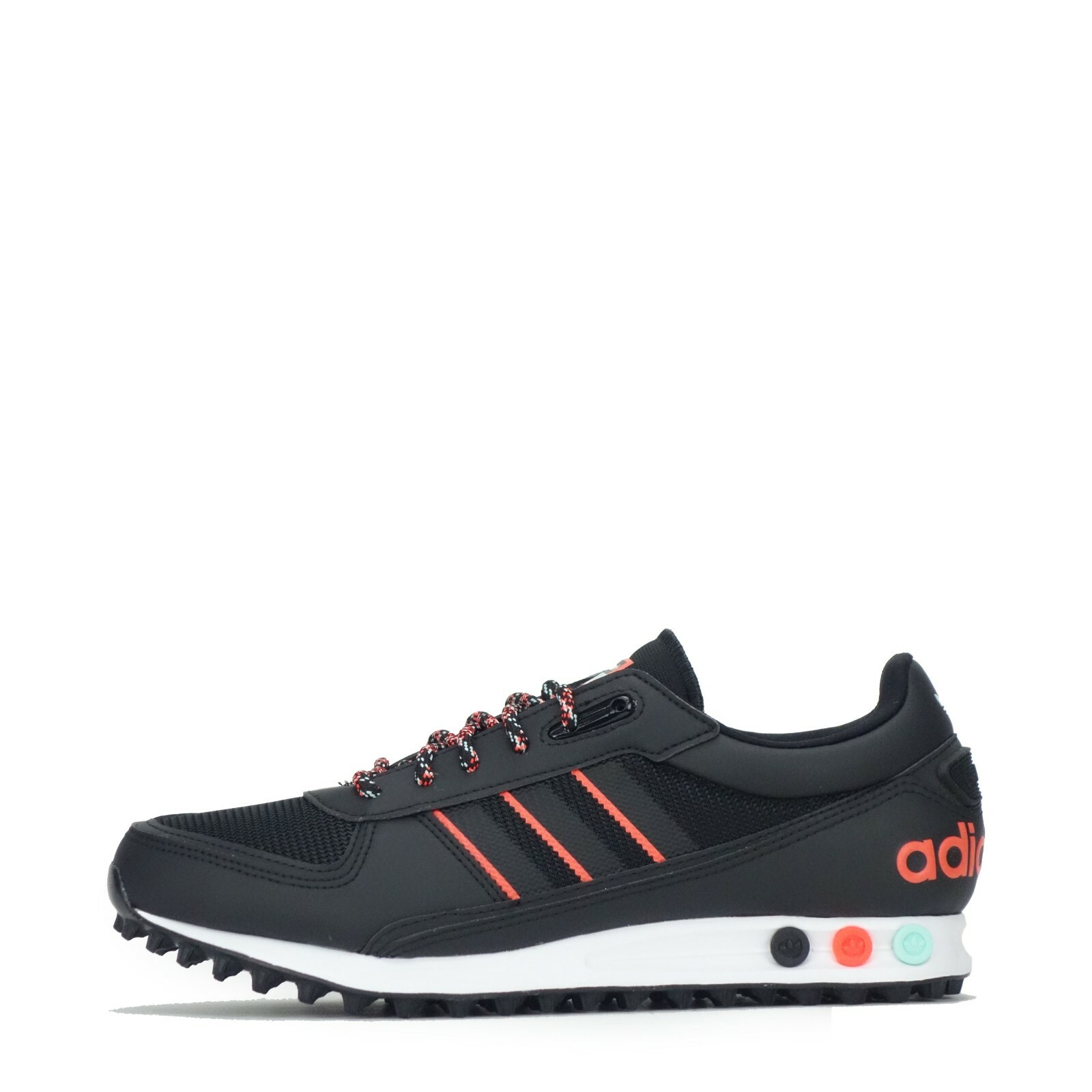 cómo neutral Endurecer adidas Originals LA Trainer II 2 Men's Trainers Shoes Black, Solar Red |  eBay