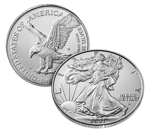 American Eagle 2021 One Ounce Silver Uncirculated Coin 21EGN