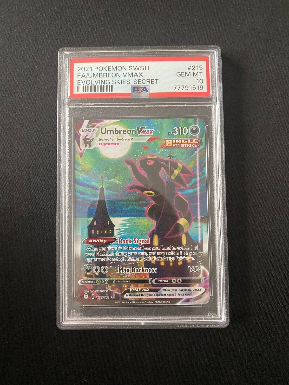 Umbreon-VMAX (215/203), Busca de Cards