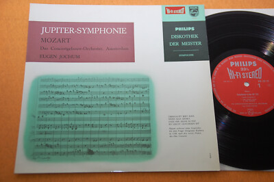Jochum Mozart Symphony No. 41 Jupiter German Philips Hifi Stereo 836225 VZ NM